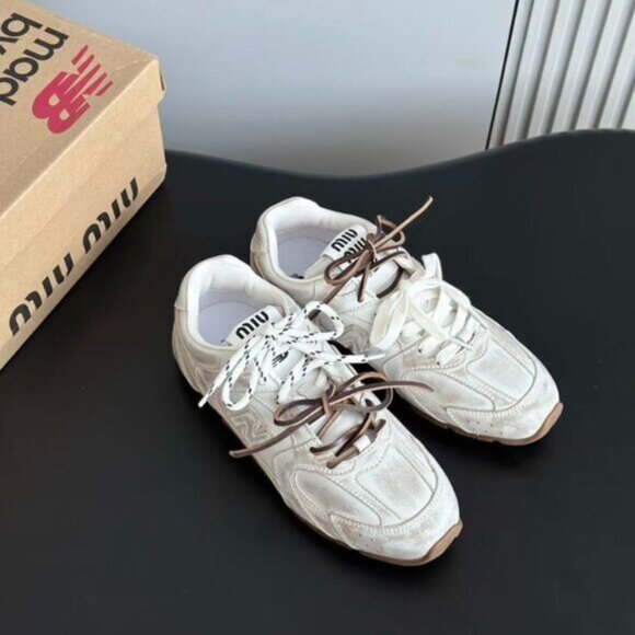 MiuMiu x New Balance NB530 Retro White Women's Sneakers - Picture 1 of 5